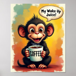 Niedlicher Kaffee Poster
