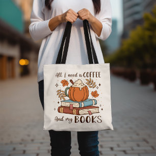 Niedlicher Kaffee und Buch Lover Herbst Pumpkin Ge