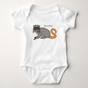 Niedlicher Kaiser Tamarin Illustrator Cartoon Baby Strampler