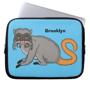 Niedlicher Kaiser Tamarin Illustrator Cartoon Laptopschutzhülle