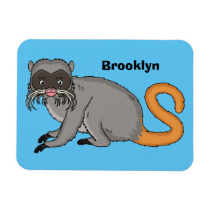 Niedlicher Kaiser Tamarin Illustrator Cartoon Magnet