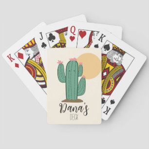 Niedlicher Kaktus Kartenspiel Spielkarten