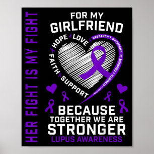 Niedlicher Kampf ist Kampf Freundin Lupus-Bewussts Poster