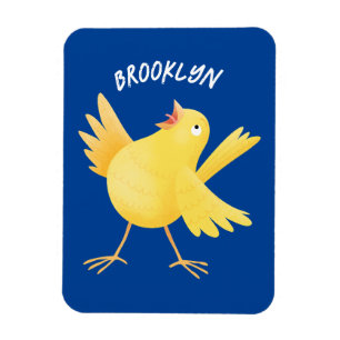 Niedlicher Kanarienvogel-Cartoon Magnet