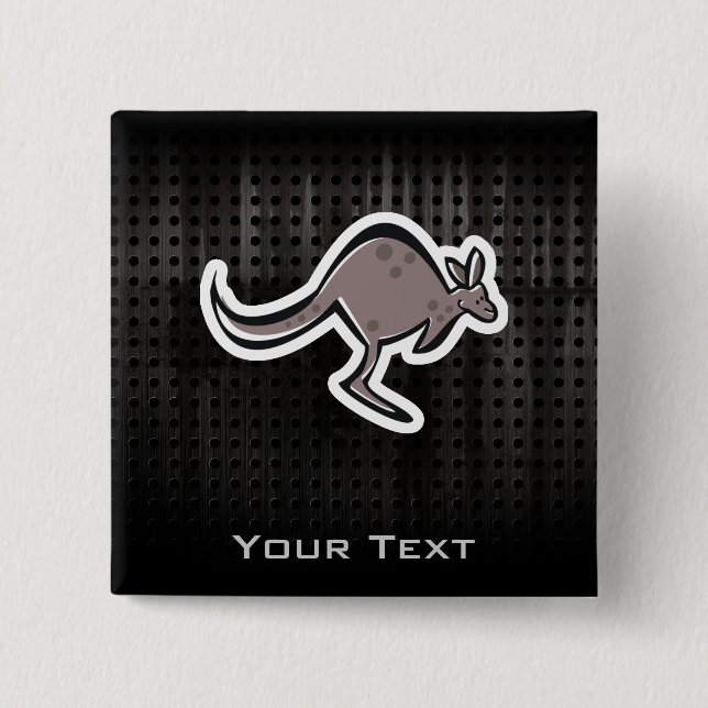 Niedlicher Känguru; Cool Button (Vorderseite)