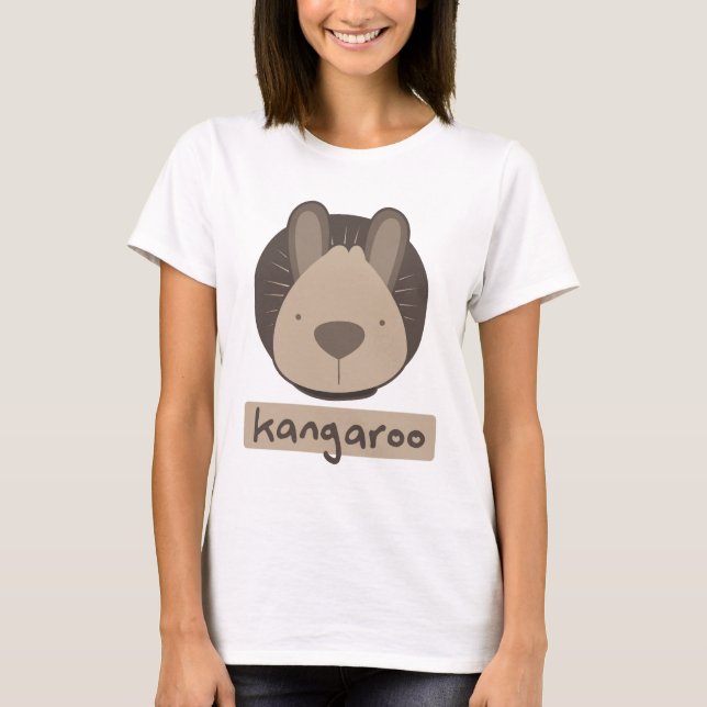 niedlicher Känguru T-Shirt (Vorderseite)