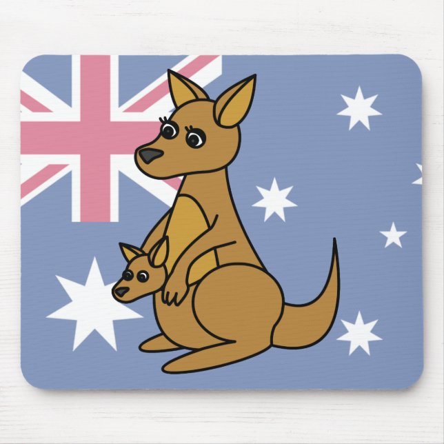 Niedlicher Känguru und Joey Mousepad (Vorne)