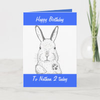 Niedlicher Kaninchen-Geburtstag