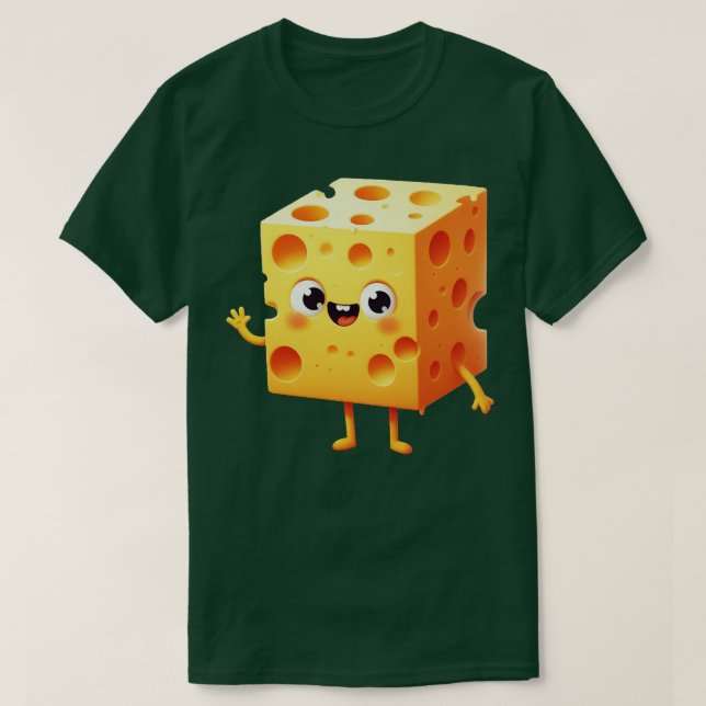 Niedlicher Käse T-Shirt (Design vorne)