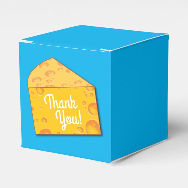 Niedlicher Käse Wedge Kids 1. Geburtstag Party Geschenkschachtel (Vorderseite)