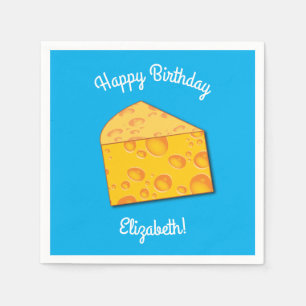 Niedlicher Käse Wedge Kids 1. Geburtstag Party Serviette