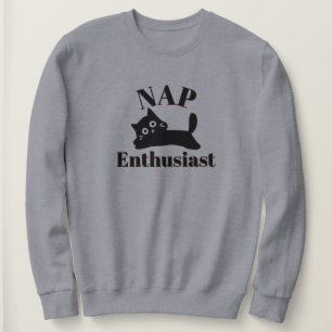 Niedlicher Kat-Nickerchen-Enthusiast Sweatshirt