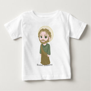 Niedlicher Katholischer St Joseph Baby T-shirt