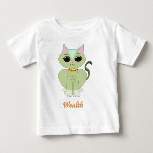 Niedlicher Kätzchen-Cartoon Baby T-shirt (Vorderseite)