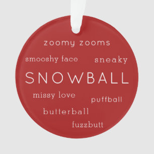 Niedlicher Katzen Hund Haustier Foto Mehrfache lus Ornament