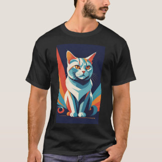 Niedlicher Katzenaufbau T-Shirt