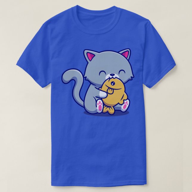 Niedlicher Katzenfisch T-Shirt (Design vorne)