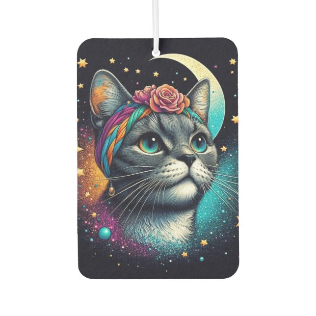 Niedlicher Katzenfrischer! Autolufterfrischer (Vorderseite)