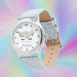 Niedlicher Katzengesichtsname Armbanduhr