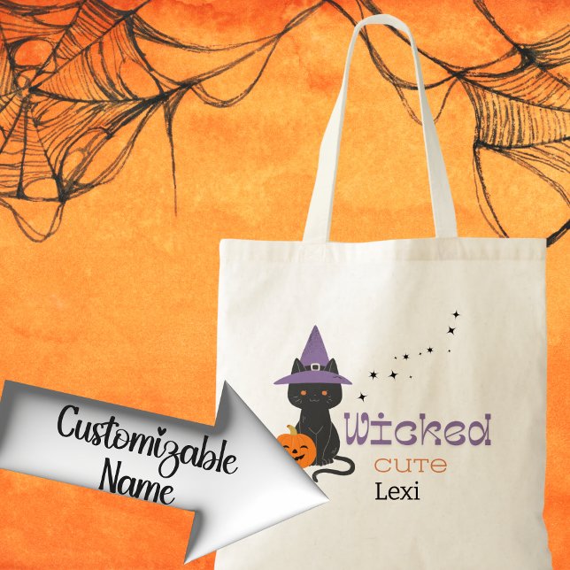 Niedlicher Katzentrick oder Katzentrick Tragetasche (Von Creator hochgeladen)