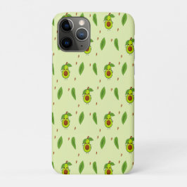 Niedlicher Kawaii-Avocado auf grüner Fläche Case-Mate iPhone Hülle