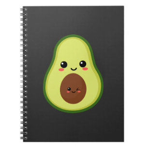 Niedlicher Kawaii-Avocado Notizblock