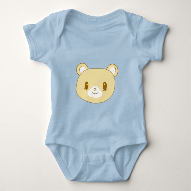 Niedlicher Kawaii Baby Bear Cub Baby Strampler (Vorderseite)