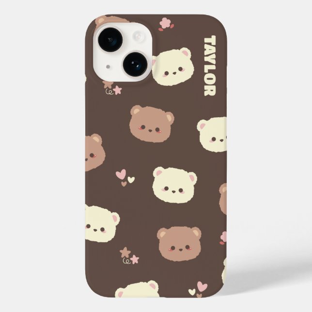 Niedlicher Kawaii Bear Phone Case (Rückseite)