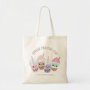 Niedlicher Kawaii Boba Bubble Tee Tote Beutel Tragetasche