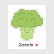 Niedlicher Kawaii-Broccoli-Zeichentrickfigur