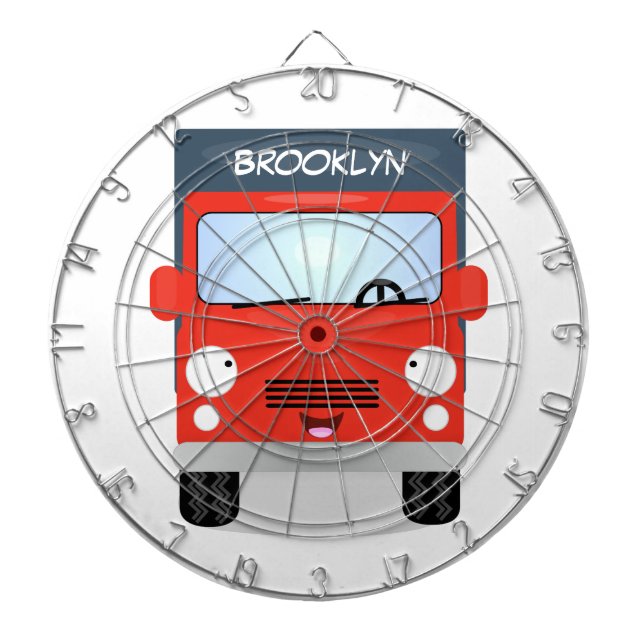 Niedlicher Kawaii-Cartoon Dartscheibe (vorne)