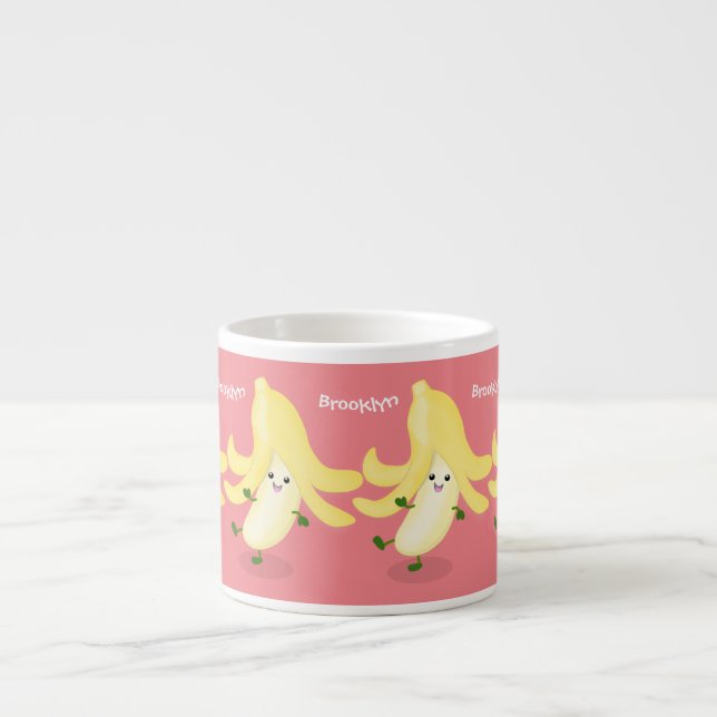 Niedlicher Kawaii-Cartoon Espressotasse (Vorderseite)