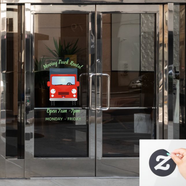 Niedlicher Kawaii-Cartoon Fensteraufkleber (Büro Tür)