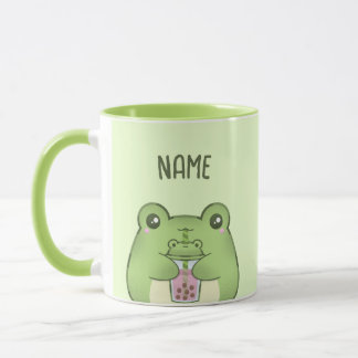 Niedlicher Kawaii Cartoon Frosch Trinkblasen Tee Tasse