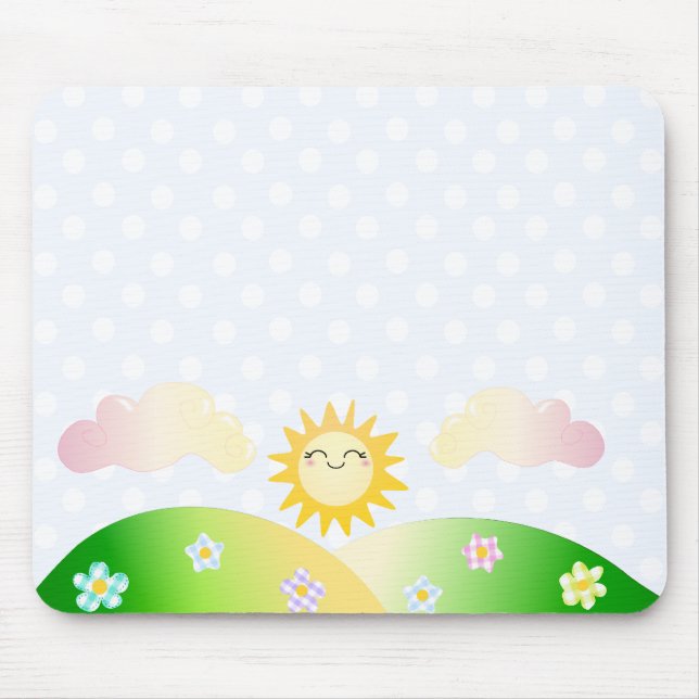 Niedlicher Kawaii Cartoon Mousepad (Vorne)