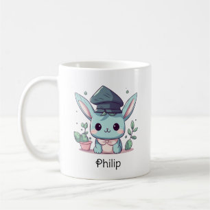 Niedlicher Kawaii Cartoon Personalisierter Abschlu Kaffeetasse