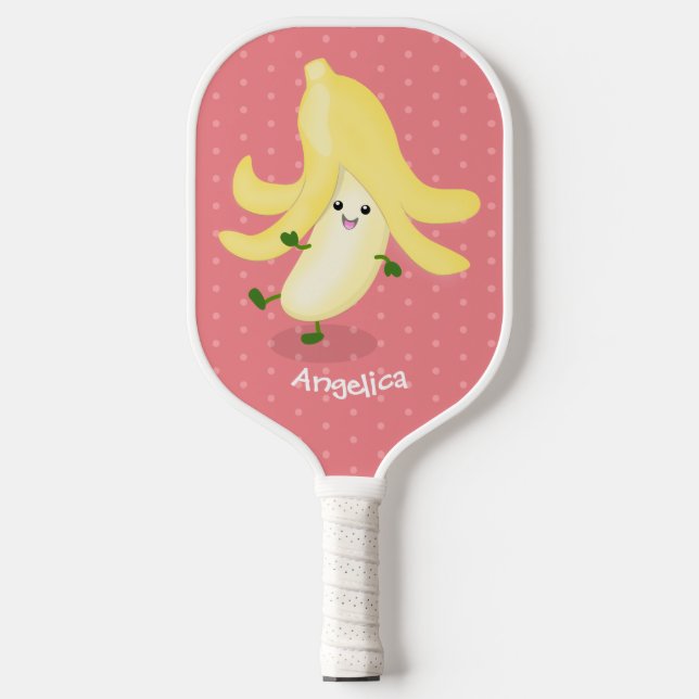 Niedlicher Kawaii-Cartoon Pickleball Schläger (Vorderseite)