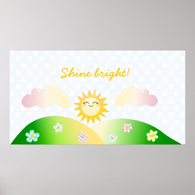 Niedlicher Kawaii Cartoon Poster (Vorne)