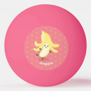 Niedlicher Kawaii-Cartoon Tischtennisball