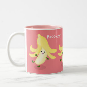 Niedlicher Kawaii-Cartoon Zweifarbige Tasse