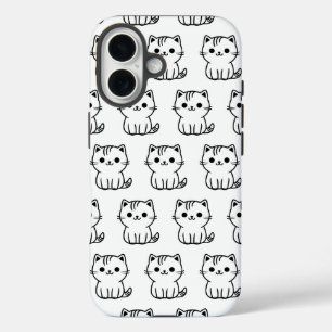Niedlicher Kawaii Cat Pattern iPhone Case