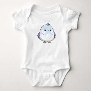 Niedlicher Kawaii Chubby Bird Cartoon - Adorable P Baby Strampler