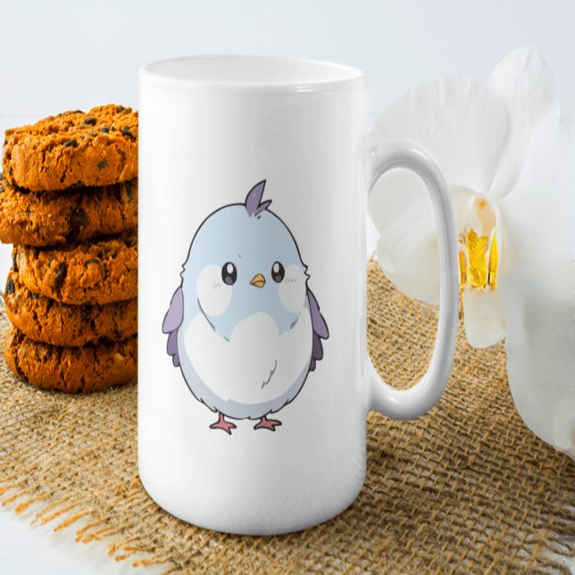 Niedlicher Kawaii Chubby Bird Cartoon - Adorable P Kaffeetasse (Von Creator hochgeladen)