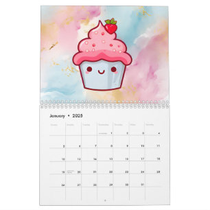 Niedlicher Kawaii cupcake Food Muffin Kalender