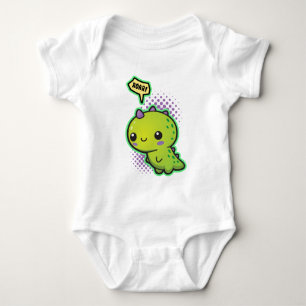 Niedlicher Kawaii Dinosaurier Baby Strampler