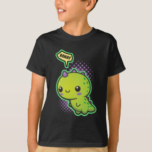 Niedlicher Kawaii Dinosaurier T-Shirt