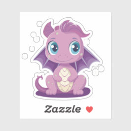 Niedlicher Kawaii-Drache Aufkleber