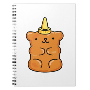 Niedlicher Kawaii Einicorn Gummibär Notizblock