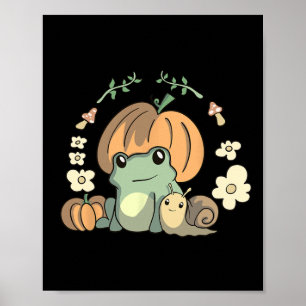 Niedlicher Kawaii-Fall-Tiefenfaser-Ästhetik Poster