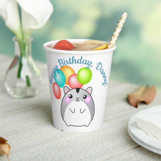 Niedlicher Kawaii Hamster Papierbecher (In Situ)